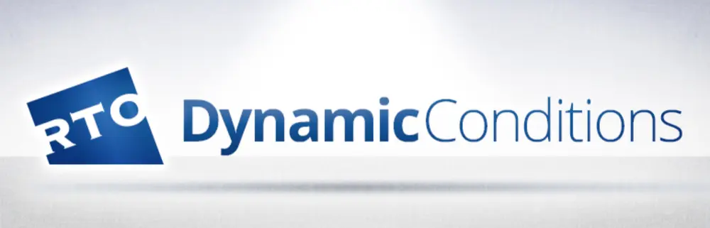 Logo de RTC Dynamic Conditions sur un fond blanc, représentant une marque ou un produit lié à des conditions dynamiques.